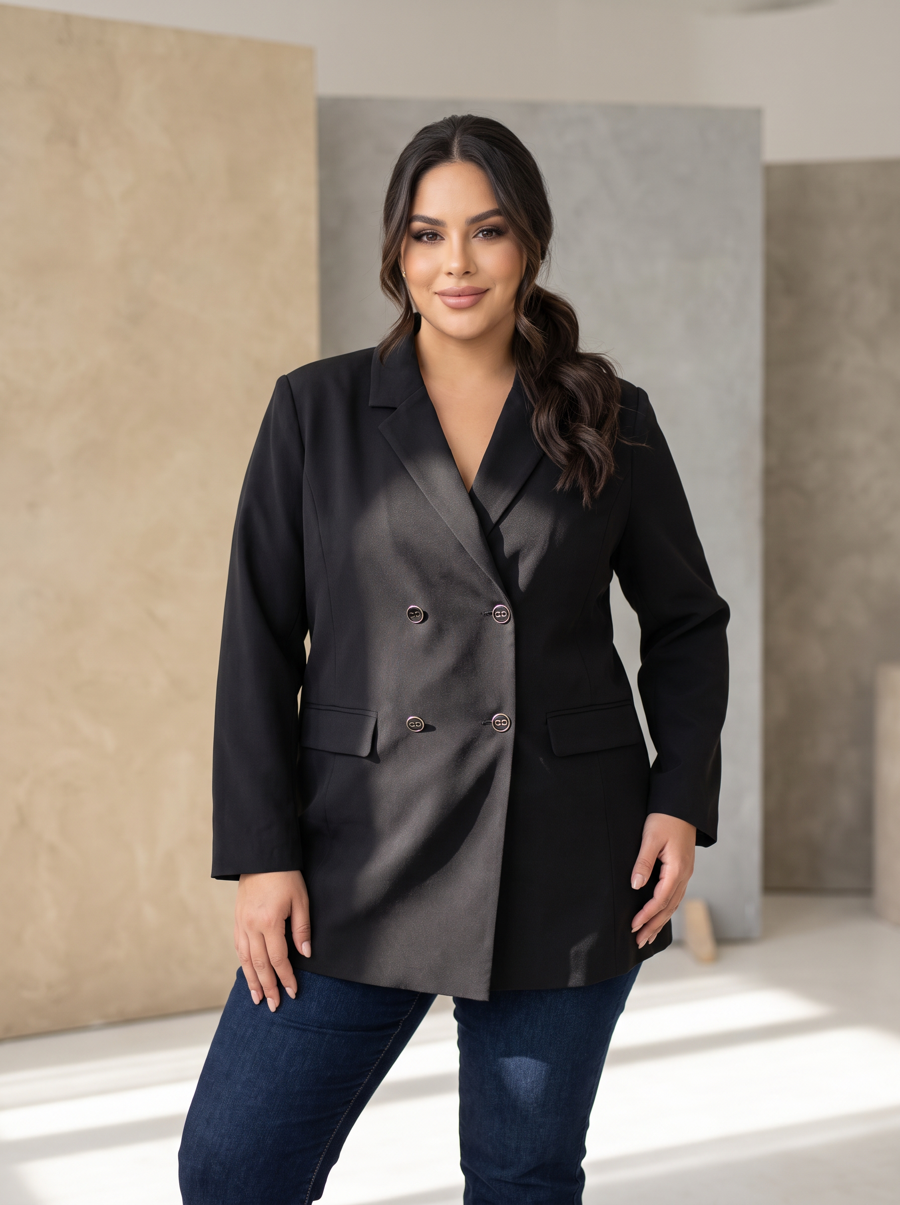 ΜΠΟΥΤΙΚ ΜΑΚΡΥ ΣΑΚΑΚΙ ΣΕ ΜΑΥΡΟ ΧΡΩΜΑ PLUS SIZE