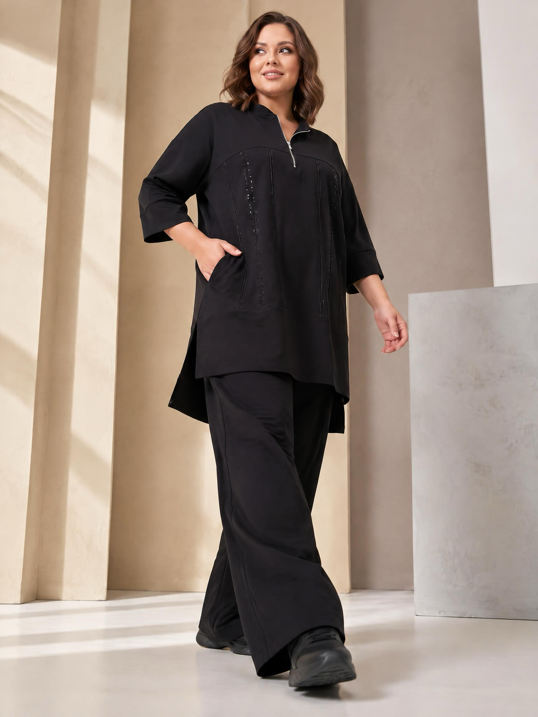 DESIGNER ΣΕΤ ΣΕ ΜΑΥΡΟ ΧΡΩΜΑ ΜΕ ΦΑΡΔΙΑ ΓΡΑΜΜΗ