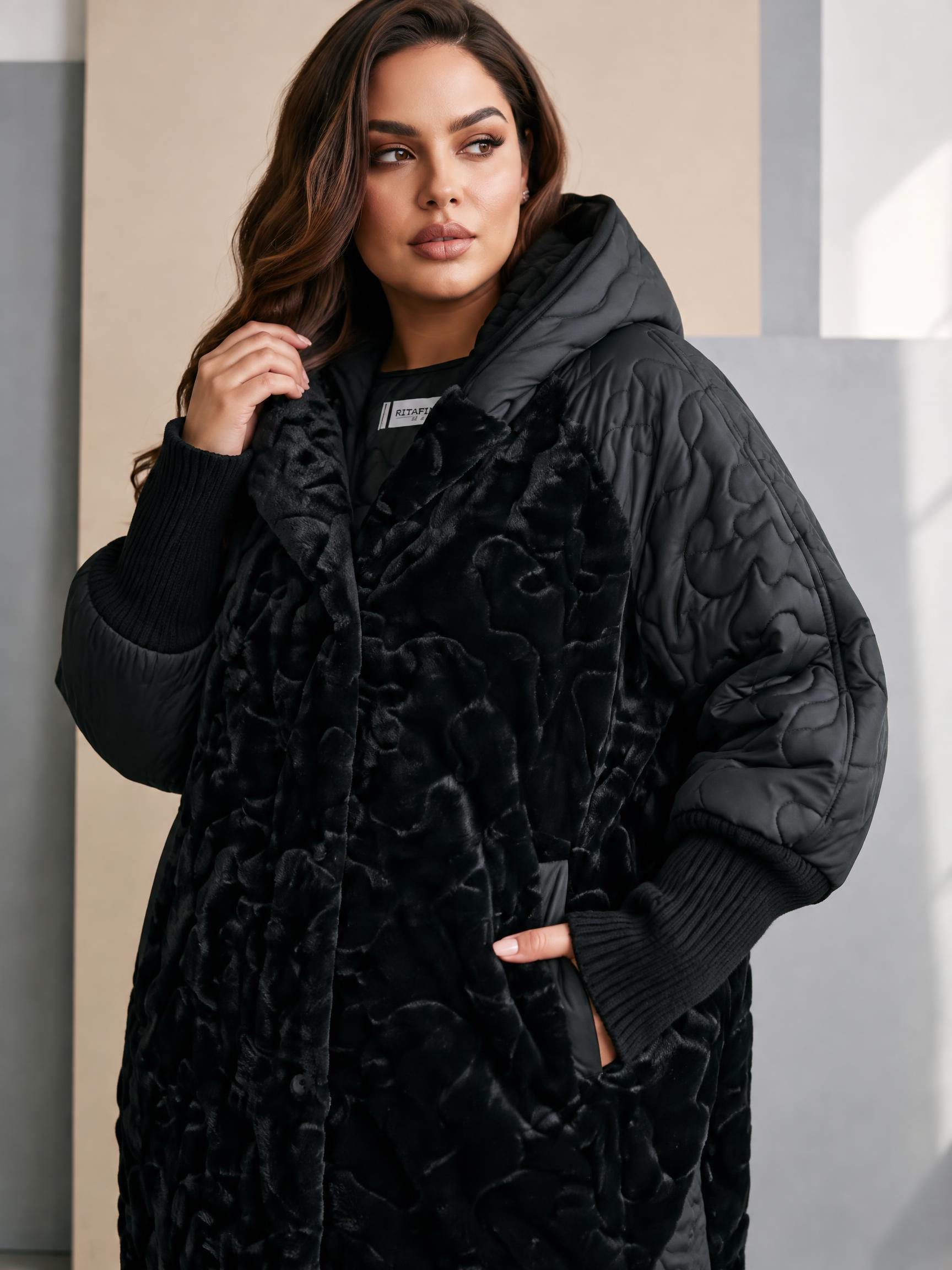 ΧΕΙΜΕΡΙΝΟ DESIGNER ΜΠΟΥΦΑΝ ΜΕ ΛΕΠΤΟΜΕΡΕΙΕΣ ΑΠΟ ΧΝΟΥΔΩΤΟ ΥΛΙΚΟ