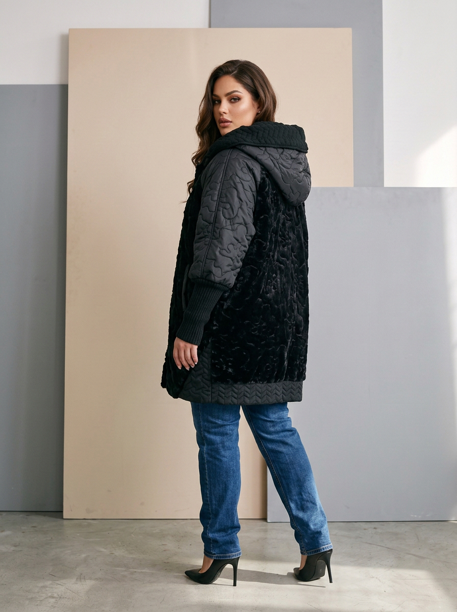 ΧΕΙΜΕΡΙΝΟ DESIGNER ΜΠΟΥΦΑΝ ΜΕ ΛΕΠΤΟΜΕΡΕΙΕΣ ΑΠΟ ΧΝΟΥΔΩΤΟ ΥΛΙΚΟ