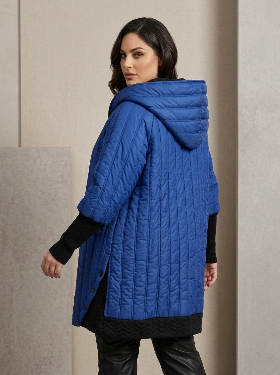 DESIGNER ΜΑΞΙ ΧΕΙΜΕΡΙΝΟ ΜΠΟΥΦΑΝ ΣΕ ΒΑΣΙΛΙΚΟ ΜΠΛΕ