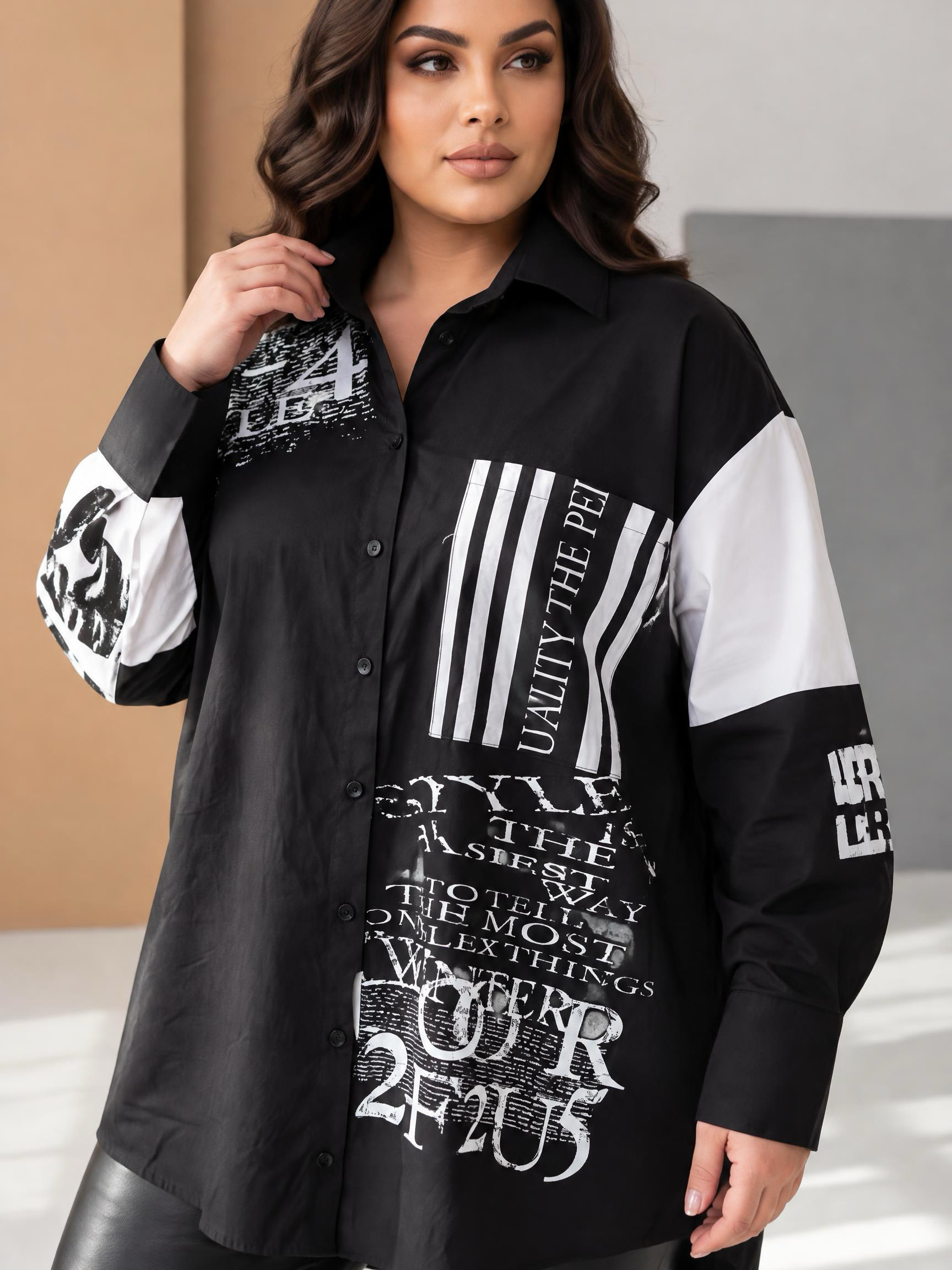 DESIGNER ΠΟΥΚΑΜΙΣΟ ΣΕ ΑΝΕΤΗ ΓΡΑΜΜΗ ΓΙΑ ΜΕΓΑΛΑ ΜΕΓΕΘΗ