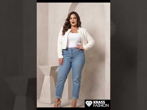 ΦΩΤΕΙΝΟ DENIM ΜΕ ΣΤΡΑΣ, ΜΟΝΤΕΡΝΟ ΣΤΥΛ PLUS SIZE