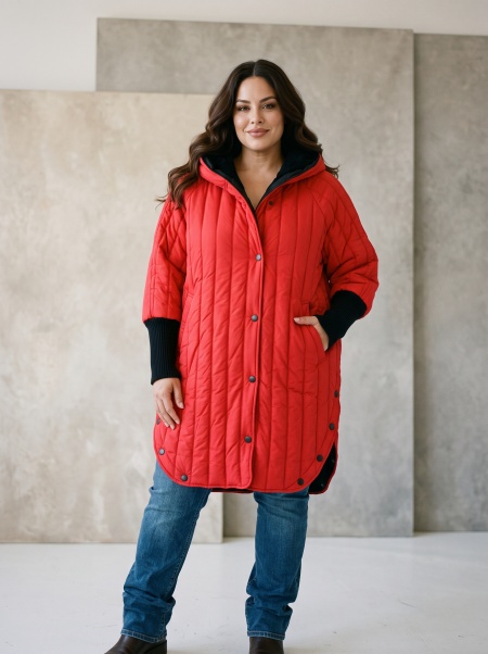 DESIGNER ΜΑΞΙ ΣΕΙΡΑ ΧΕΙΜΕΡΙΝΟ ΜΠΟΥΦΑΝ ΜΕΣΑΙΟΥ ΜΗΚΟΥΣ ΣΕ ΠΟΡΤΟΚΑΛΙ ΧΡΩΜΑ