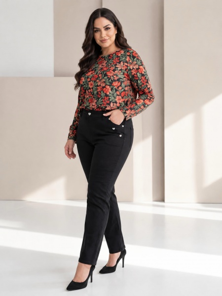 ΕΛΑΣΤΙΚΑ ΑΝΟΙΞΙΑΤΙΚΑ ΤΖΙΝ ΜΕ ΜΟΝΤΕΡΝΑ ΟΨΗ – PLUS SIZE